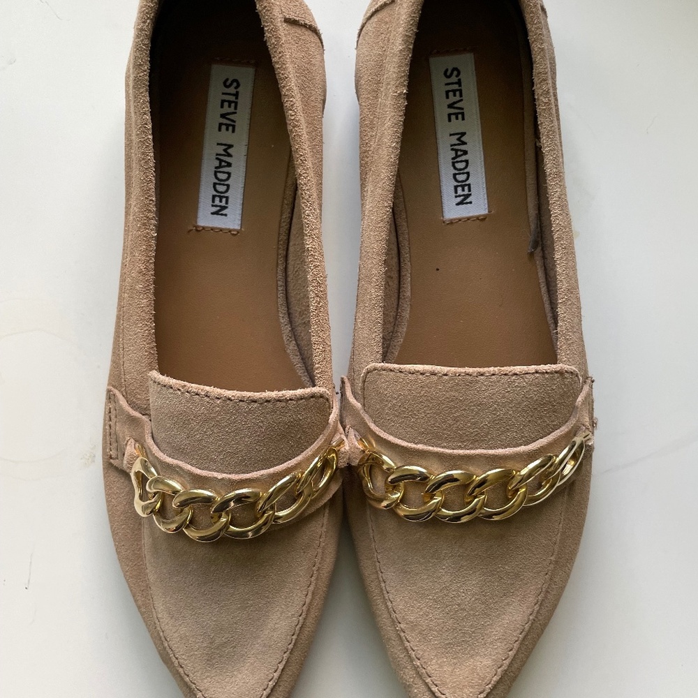 Tan Steve Madden Flats